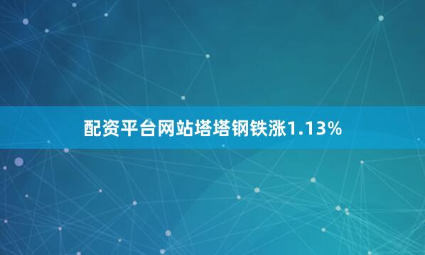 配资平台网站塔塔钢铁涨1.13%